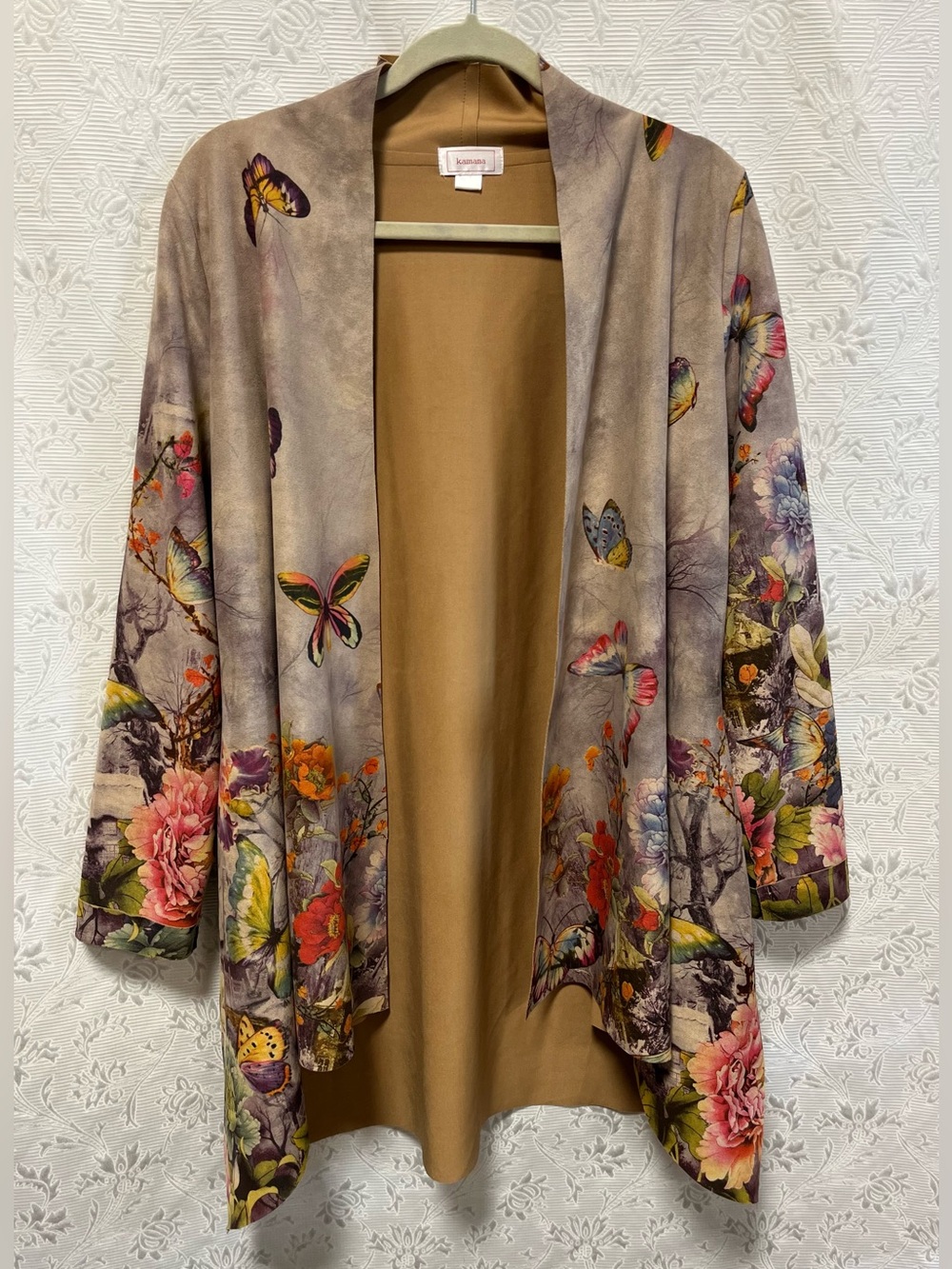 Kamana Suede Butterfly Cardigan